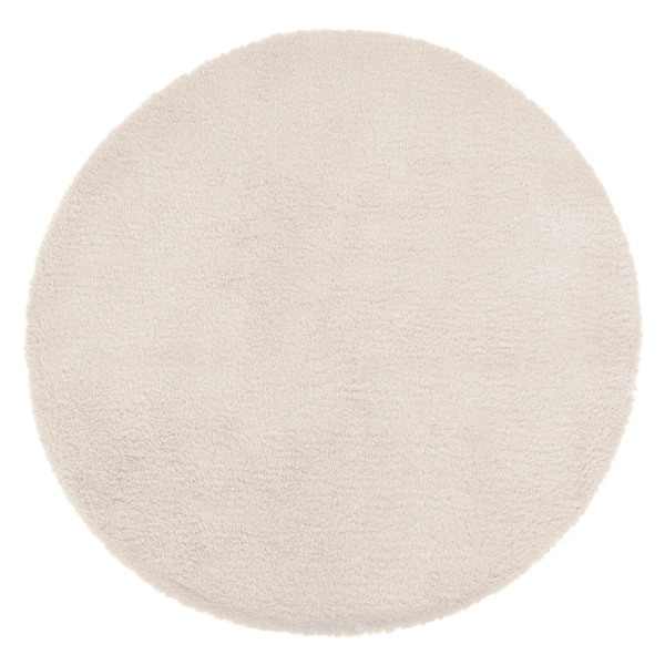 Στρογγυλό Πατάκι Γούνινο (Φ80) A-S Rug Fur Ivoire 172421A