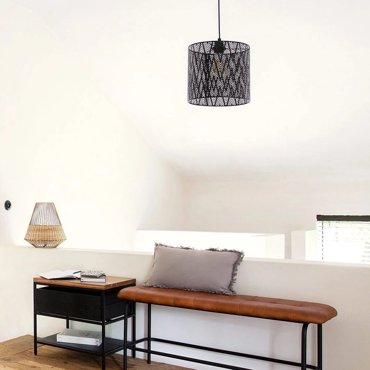Φωτιστικό Οροφής Μονόφωτο A-S Cota Black 173265 Home Φωτιστικά Spitishop