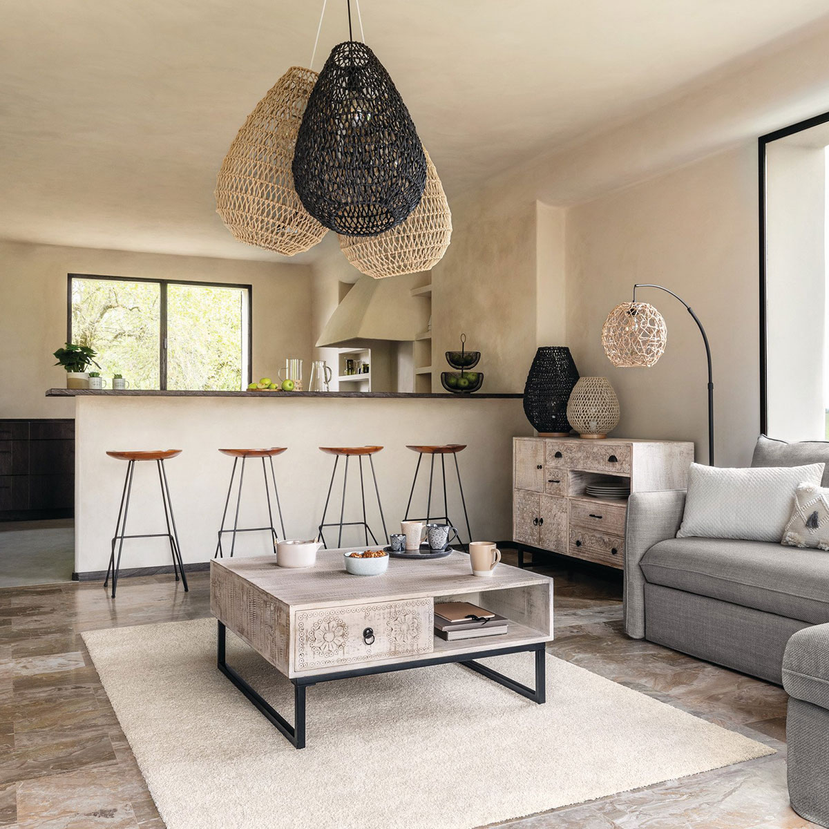 Φωτιστικό Δαπέδου A-S Raahe Natural 182433 Home Φωτιστικά Spitishop