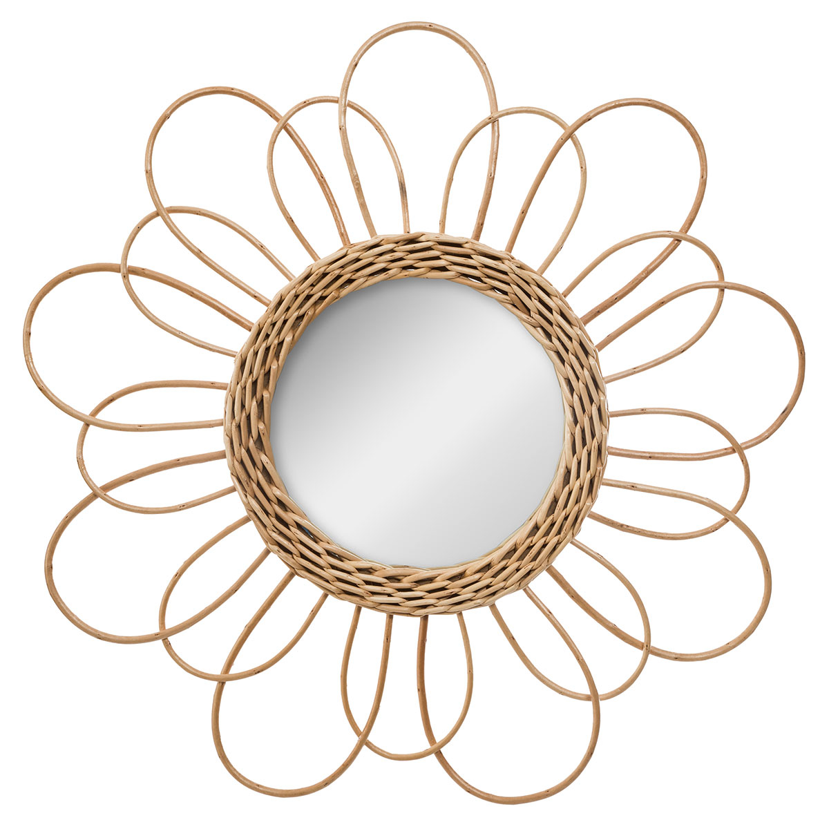 Διακοσμητικός Καθρέφτης Τοίχου (Φ38) A-S Flower 162206 Home Διακόσμηση Καθρέφτες Spitishop