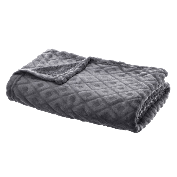 Κουβέρτα Καναπέ Fleece (125x150) A-S Flanel Losan Grey 164044L