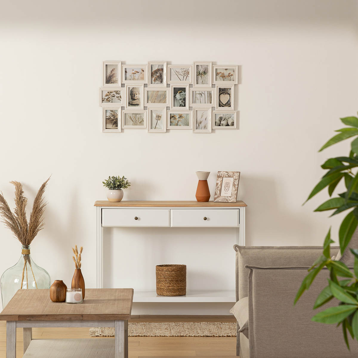 Κορνίζα Τοίχου 18 Θέσεων (102X55) A-S Suzy White 137334 Home Διακόσμηση Κορνίζες Spitishop