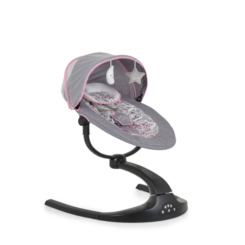 Ηλεκτρικό Ρηλάξ Με Μουσική (0-6 Μηνών/Έως 9kg) Moni Meira Pink