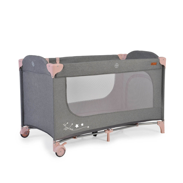 Παρκοκρέβατο 2 Θέσεων (0+ Μηνών/Έως 14kg) Cangaroo Skyglow 2 Pink