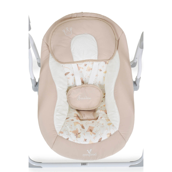 Ηλεκτρικό Ρηλάξ - Κούνια (0-6 Μηνών/Έως 9kg) Cangaroo Jessica Beige