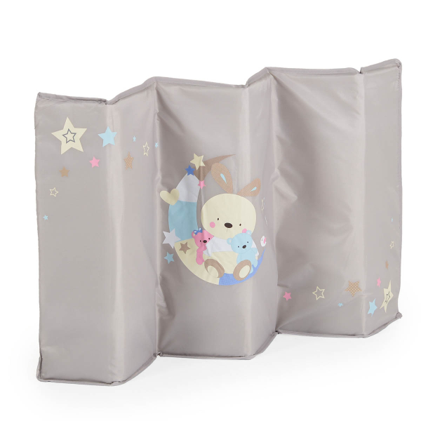 Παρκοκρέβατο 2 Θέσεων Με Αλλαξιέρα (0+ Μηνών/Έως 15kg) Moni Sleepy Grey