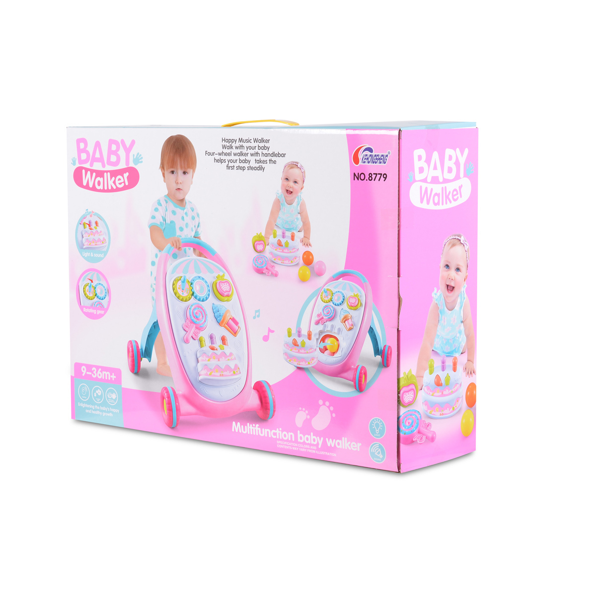 Περπατούρα Moni Little Cake Pink Home Παιχνίδια Περπατούρες - Στράτες Spitishop
