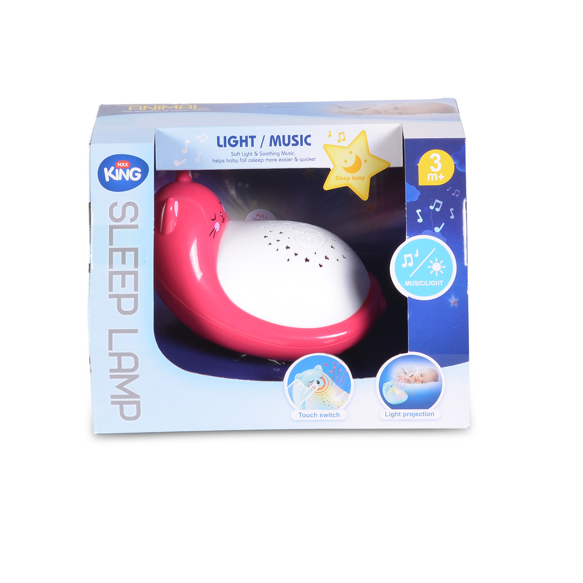 Μουσικός Προβολέας Moni Animal Pink Home Παιχνίδια Μόμπιλε Spitishop