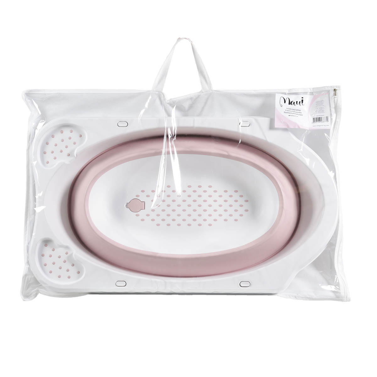 Πτυσσόμενο Μπανάκι Μωρού Cangaroo Maui Pink Home Βρεφικά Φροντίδα & Περιποίηση Μπανάκια Spitishop