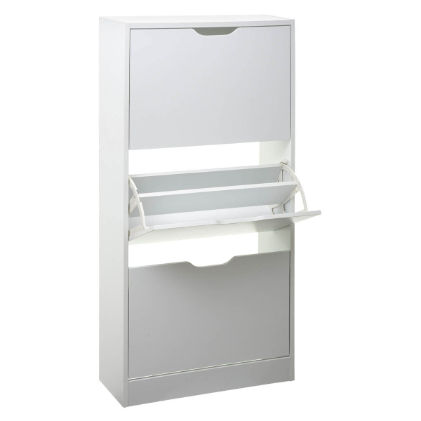 Παπουτσοθήκη Με 3 Ράφια/18 Θέσεων (60x23x119) F-V White 160392C