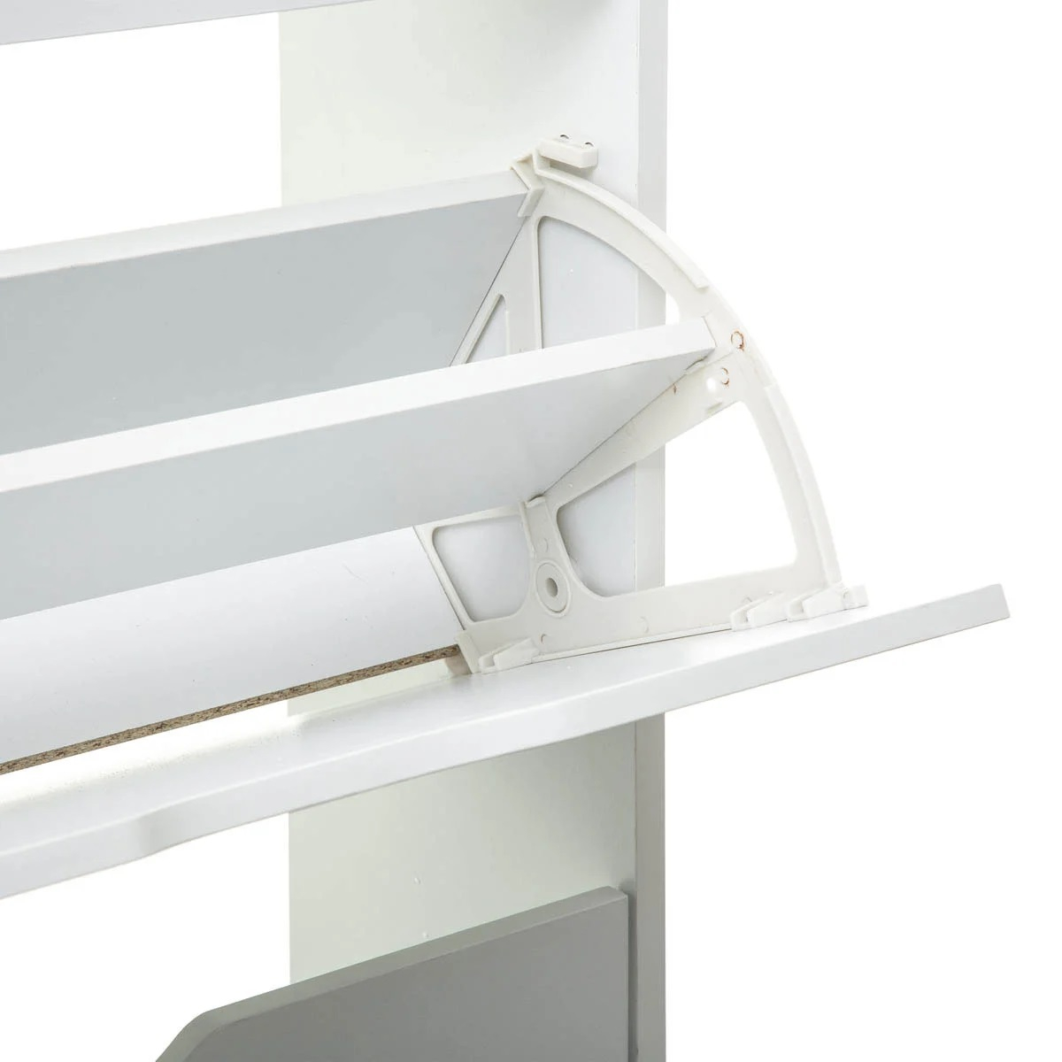 Παπουτσοθήκη με 3 Ράφια 18 Θέσεων (60X23X119) F-V White 160392C Home Έπιπλα Παπουτσοθήκες Spitishop