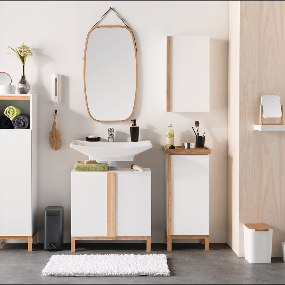 Διακοσμητικός Καθρέφτης Τοίχου (43X77) F-V Bamboo 160852 Home Διακόσμηση Καθρέφτες Spitishop