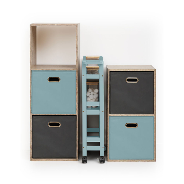 Τρόλεϊ/Ραφιέρα 3 Θέσεων (40x15x75) F-V Wheels Trolley Artic 174762Q