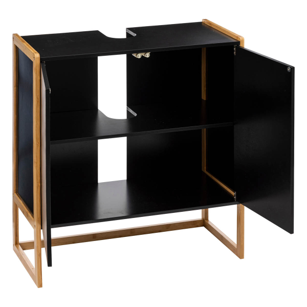 Ντουλάπι Μπάνιου Για Νιπτήρα (70x33x80) F-V Natureo Black 174889B