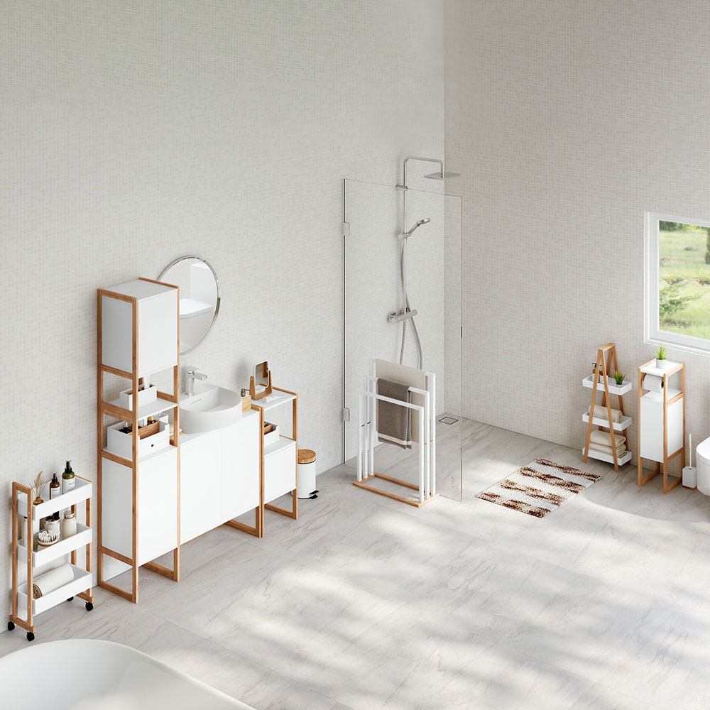 Σταντ για Χαρτί Υγείας (33X20X80) F-V Natureo White 174895A Home Μπάνιο Αξεσουάρ Μπάνιου Spitishop