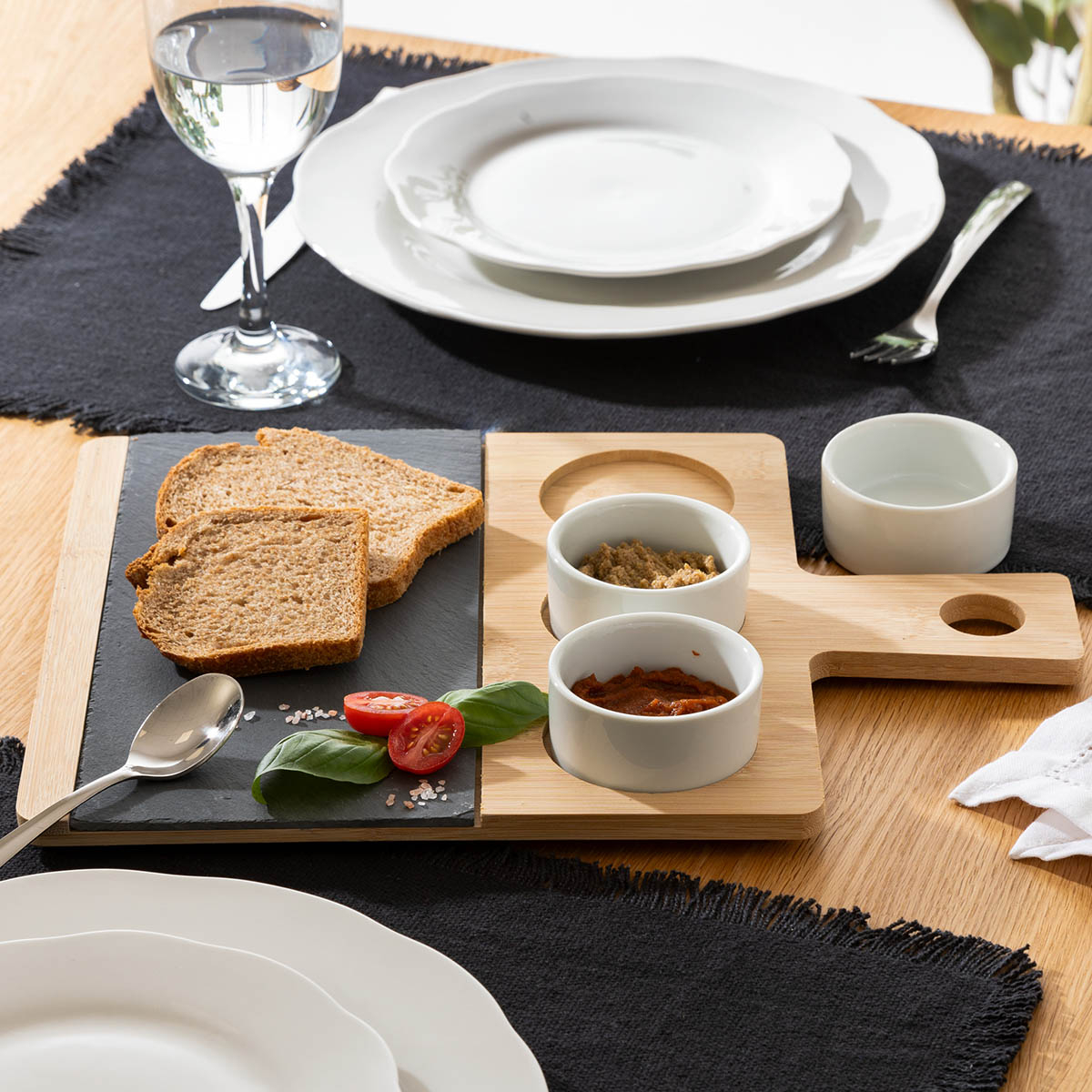 Ορντεβιέρα Σερβιρίσματος 3 Θέσεων S-D Slate 150083 Home Είδη Spitishop
