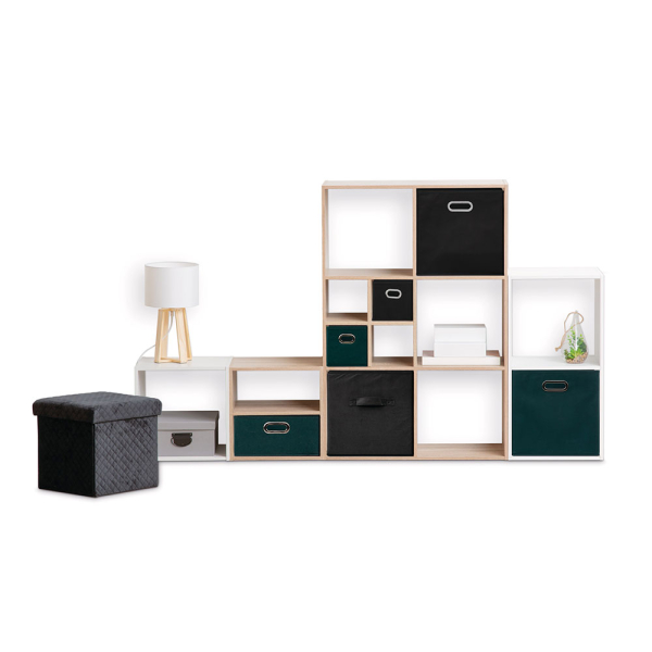 Κουτί Αποθήκευσης (31x31x31) F-V Velvet Storage Black 160455E