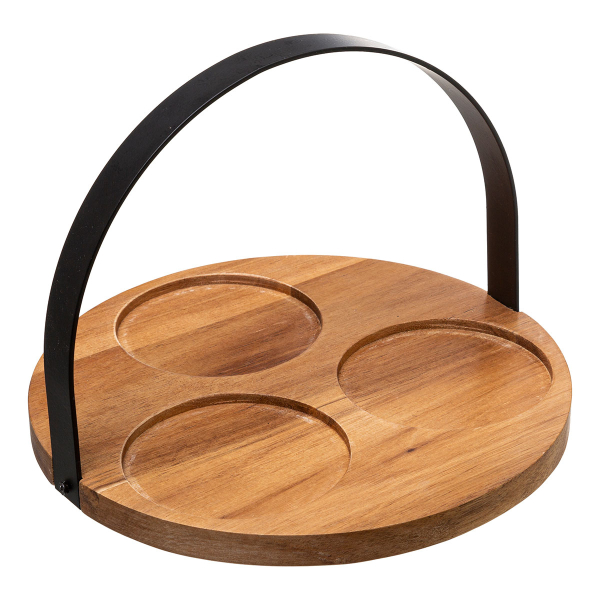 Ορντεβιέρα Σερβιρίσματος 3 Θέσεων (Φ21x14) S-D Black Bamboo 176922