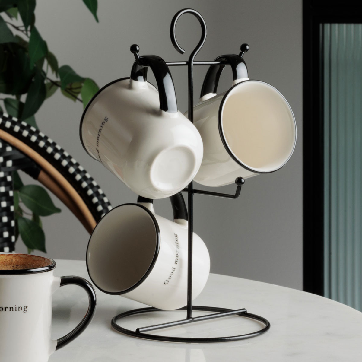 Φλυτζάνια Καφέ 200Ml με Σταντ (Σετ 4Τμχ) S-D Alix 196469 Home Είδη Σερβιρίσματος Κούπες & Τσαγιού Spitishop
