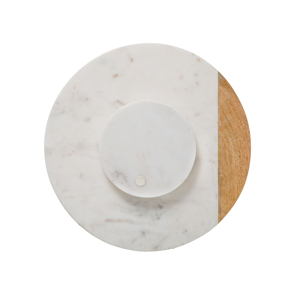 Περιστρεφόμενο Πλατώ Σερβιρίσματος (Φ30) S-D Marble White 173704A