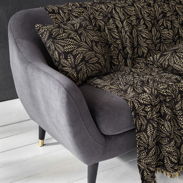 Ριχτάρι Πολυθρόνας (180x180) Nima Living Woods Black