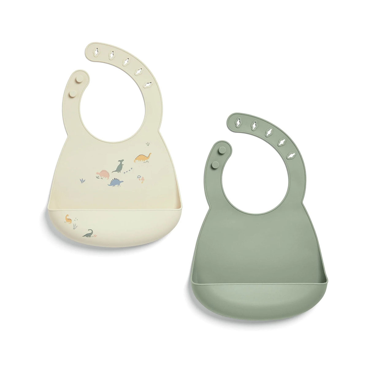 Σαλιάρες Σιλικόνης (Σετ 2τμχ) Mamas & Papas Dino Teal 44231DN00 φωτογραφία