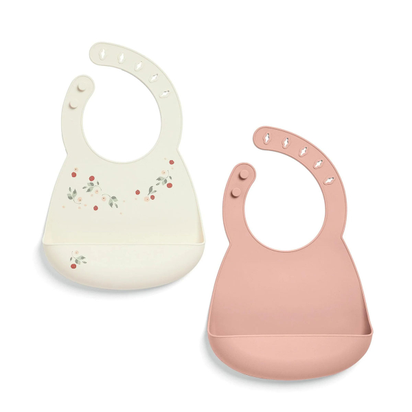 Σαλιάρες Σιλικόνης (Σετ 2τμχ) Mamas & Papas Florar Berry 44231FB00