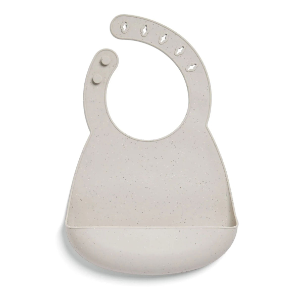 Σαλιάρες Σιλικόνης (Σετ 2τμχ) Mamas & Papas Neutral Speckle 44231NS00