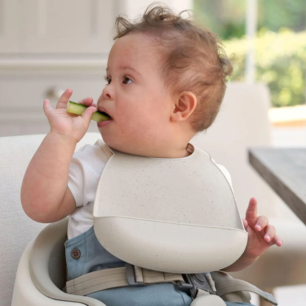 Σαλιάρες Σιλικόνης (Σετ 2τμχ) Mamas & Papas Neutral Speckle 44231NS00