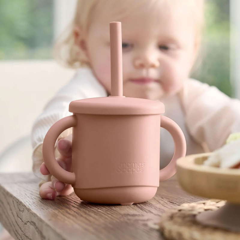Ποτήρι Εκπαιδευτικό Σιλικόνης Με Καλαμάκι Mamas & Papas Melba 4434L7000