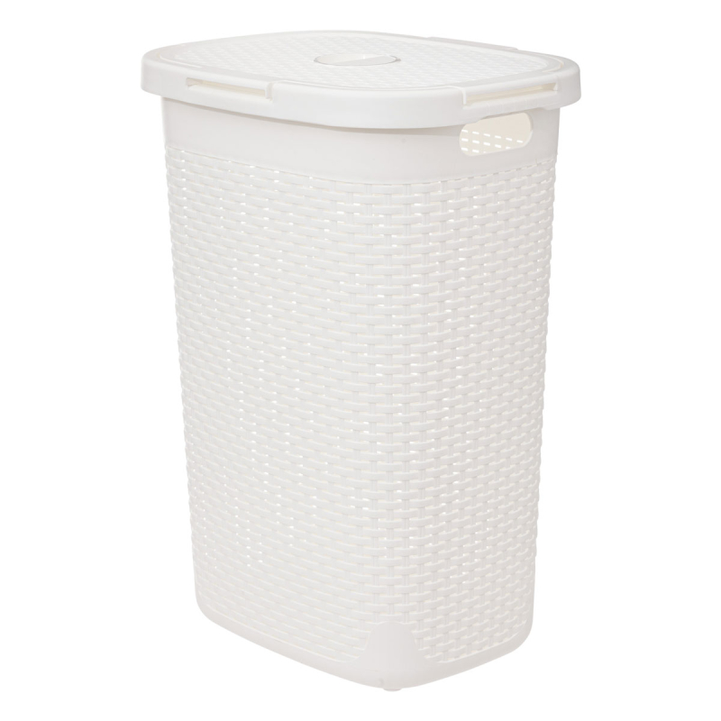 Καλάθι Απλύτων 60Lit (35.2x45x65.8) F-V Rattan White 202408M
