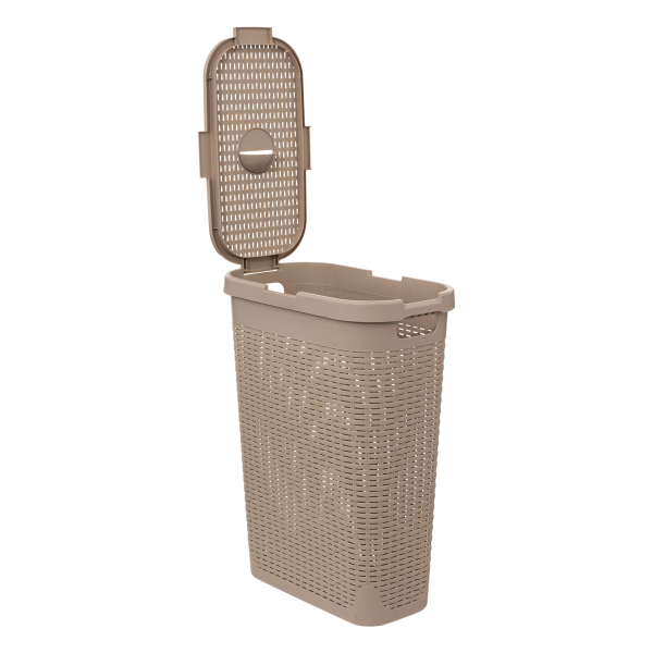 Καλάθι Απλύτων 40Lit (26.5x46.4x60.5) F-V Rattan Slim Linen 202409L