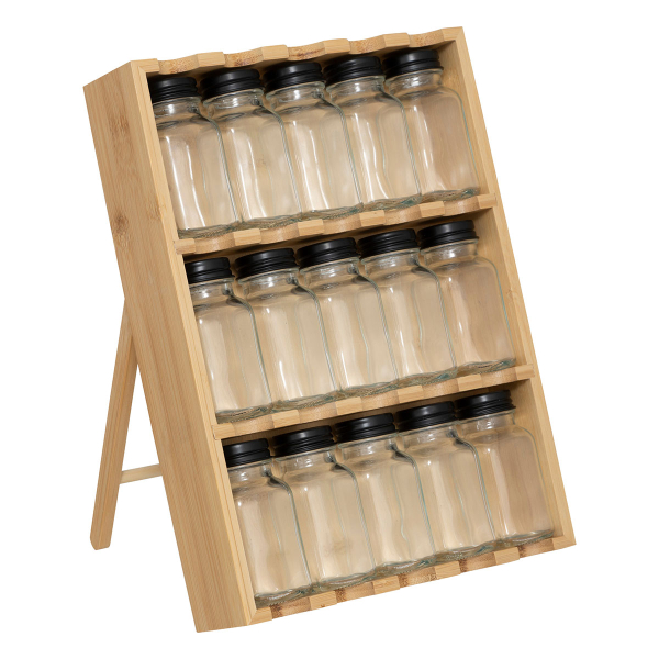 Βαζάκια Μπαχαρικών (Σετ 15τμχ) Σε Σταντ F-V Drawer 203087