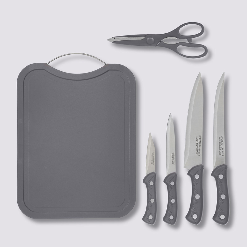 Δίσκος Κοπής Με Μαχαίρια & Ψαλίδι (Σετ 6τμχ) F-V Board 673724851