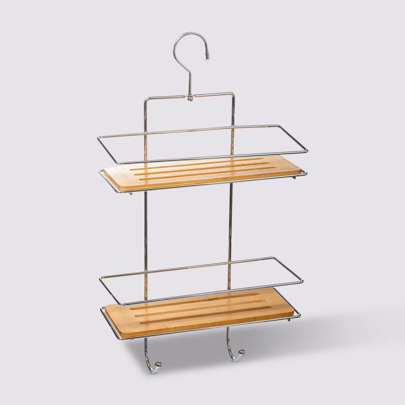 Ραφιέρα Μπάνιου Διπλή (25.5x10.7x45.5) F-V Venterra Bambou 174614