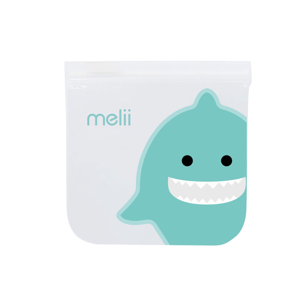 Σακουλάκια Φαγητού Επαναχρησιμοποιούμενα (Σετ 6τμχ) Melii  Bulldog & Shark MEL21210
