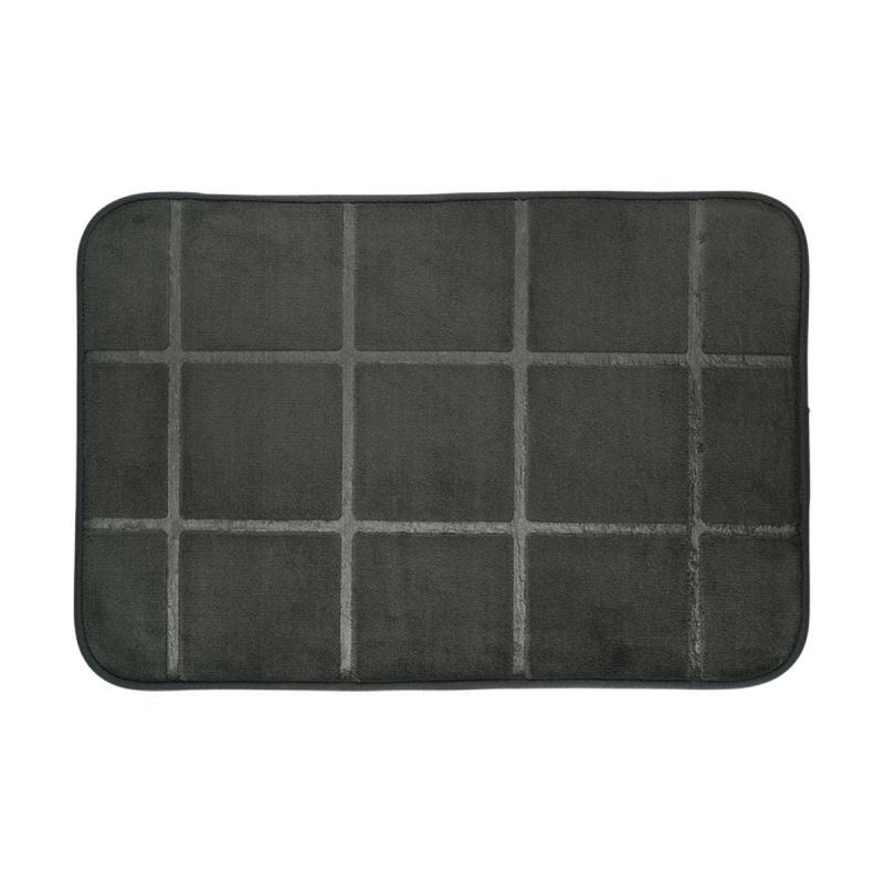 Πατάκι Μπάνιου (40x60) Estia Tiles Μαύρο 02-28527