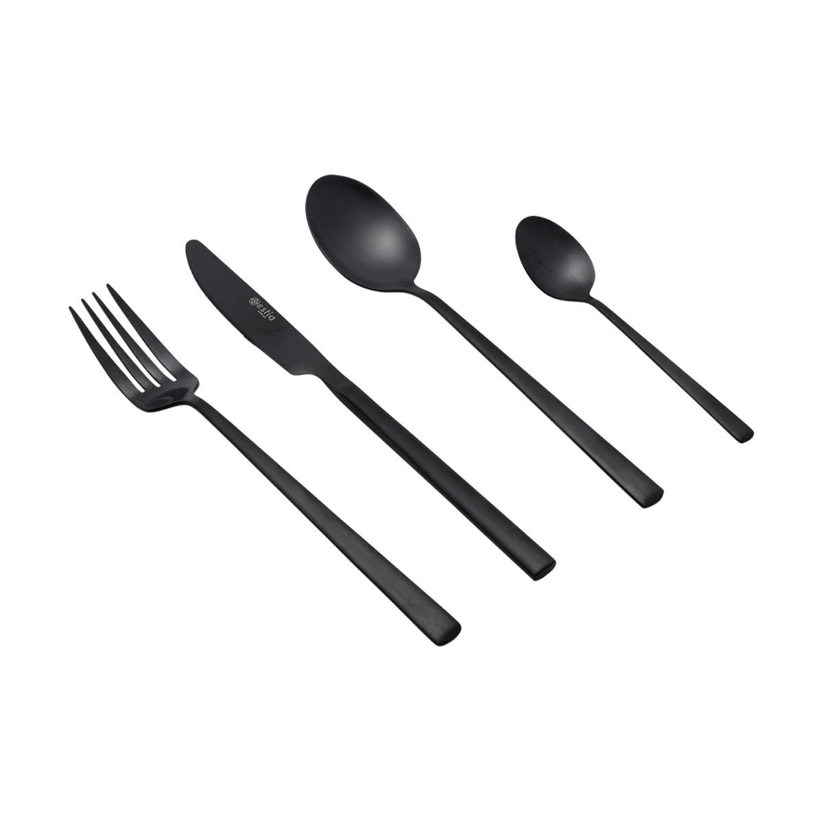 Μαχαιροπίρουνα (Σετ 24Τμχ) Estia Prestige Black 01-29418 Home Είδη Σερβιρίσματος Spitishop