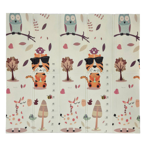 Αναδιπλούμενο Χαλάκι Δραστηριοτήτων 2 Όψεων (200x180) Bebe Stars Jungle 100-500