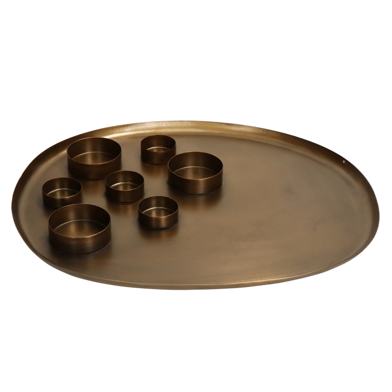 Πιατέλα Με Κηροπήγια (38x33x2) Kersten KAL-2558