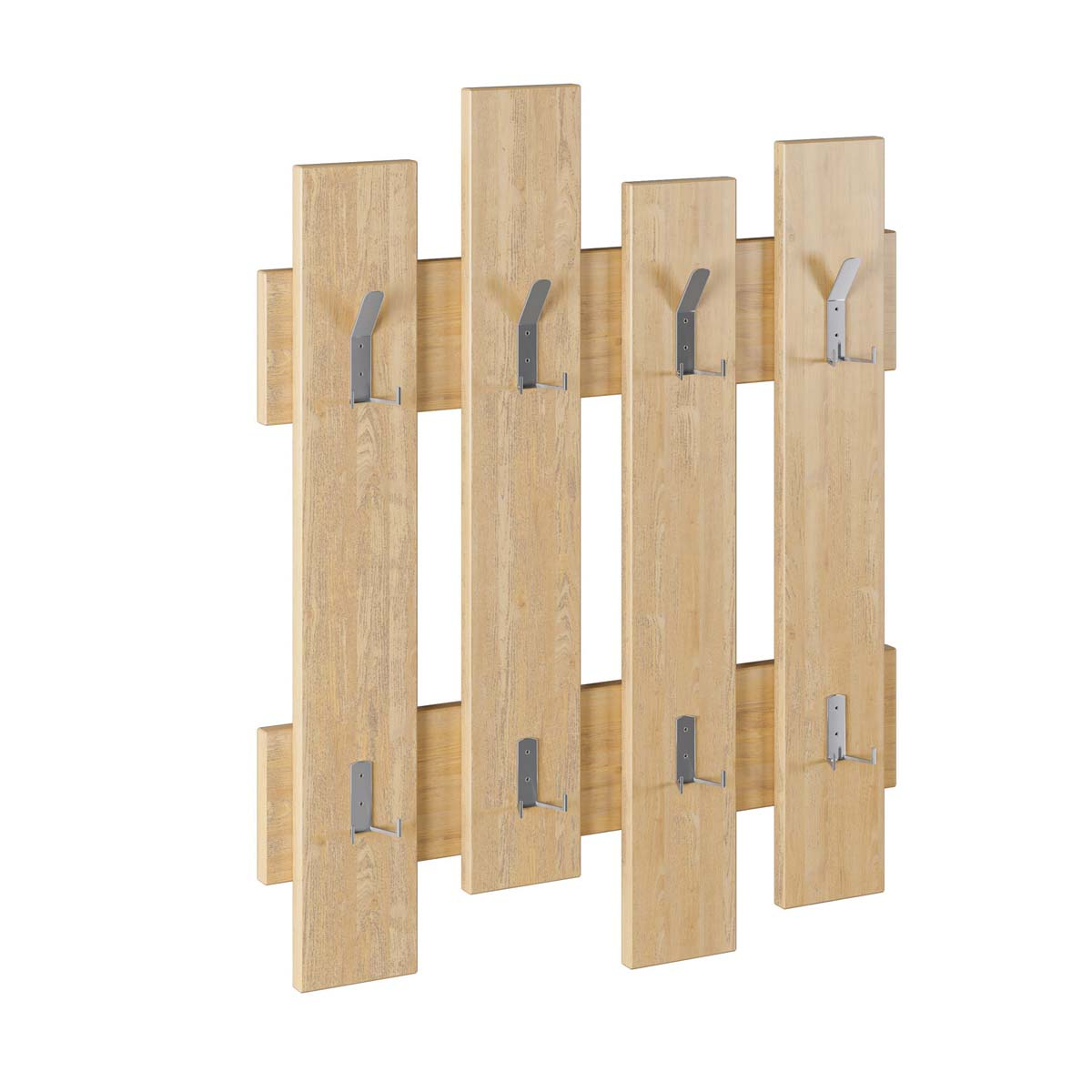 Κρεμάστρα Τοίχου 8 Θέσεων (64X4X81) A-G Wave 855Dte4013 Oak Home Οργάνωση & Αποθήκευση Κρεμάστρες Spitishop