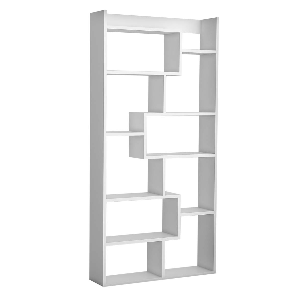Βιβλιοθήκη Δαπέδου 10 Θέσεων (90X22X182) A-G Kuttap 854Kln3602 White Home Έπιπλα Βιβλιοθήκες - Ραφιέρες Spitishop