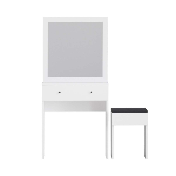 Μπουντουάρ Με Καθρέφτη & Σκαμπό (65x35x139) A-G Felix 793ELG4103 White