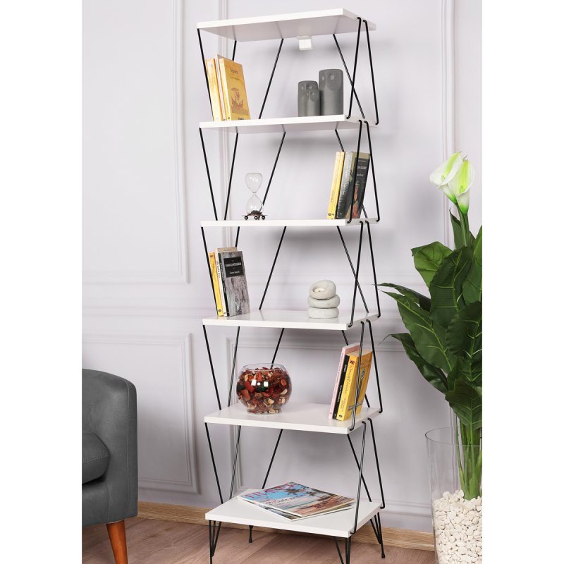 Ραφιέρα Δαπέδου 6 Θέσεων (46x30x165) A-G Balaban 854KLN4318 White