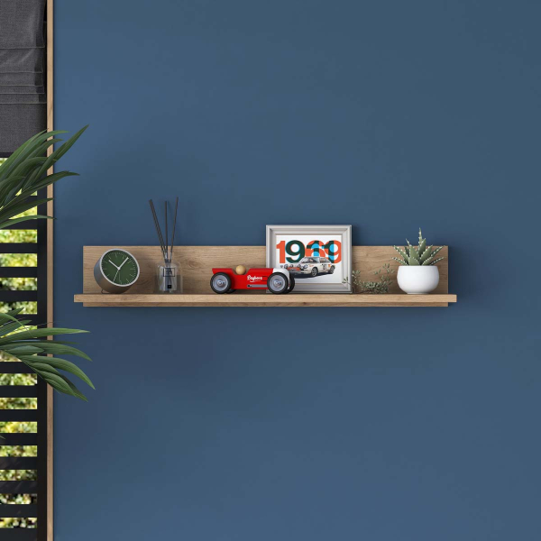 Ράφι Τοίχου (90x15x15) A-G 893RAN3314 Walnut