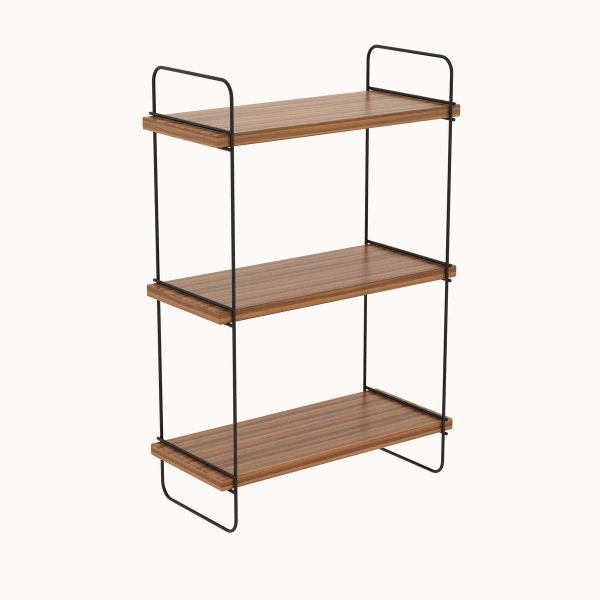 Ραφιέρα Τοίχου (40x20x66) A-G Pulalis 854KLN1746 Walnut