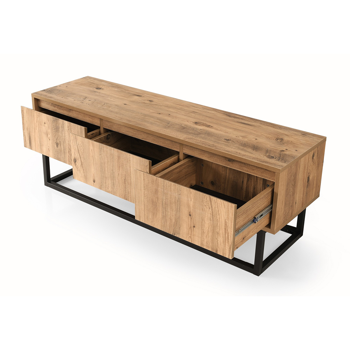 Έπιπλο Τηλεόρασης (140X40X50) A-G Tilsim 854Kln3006 Black Pine Home Έπιπλα Σαλονιού Spitishop