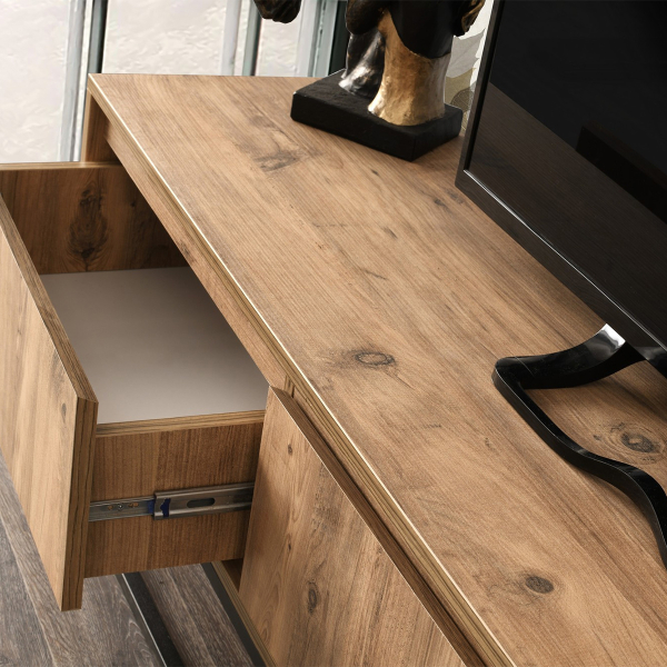Έπιπλο Τηλεόρασης (180x40x50) A-G Tilsim 854KLN3007 Black Pine