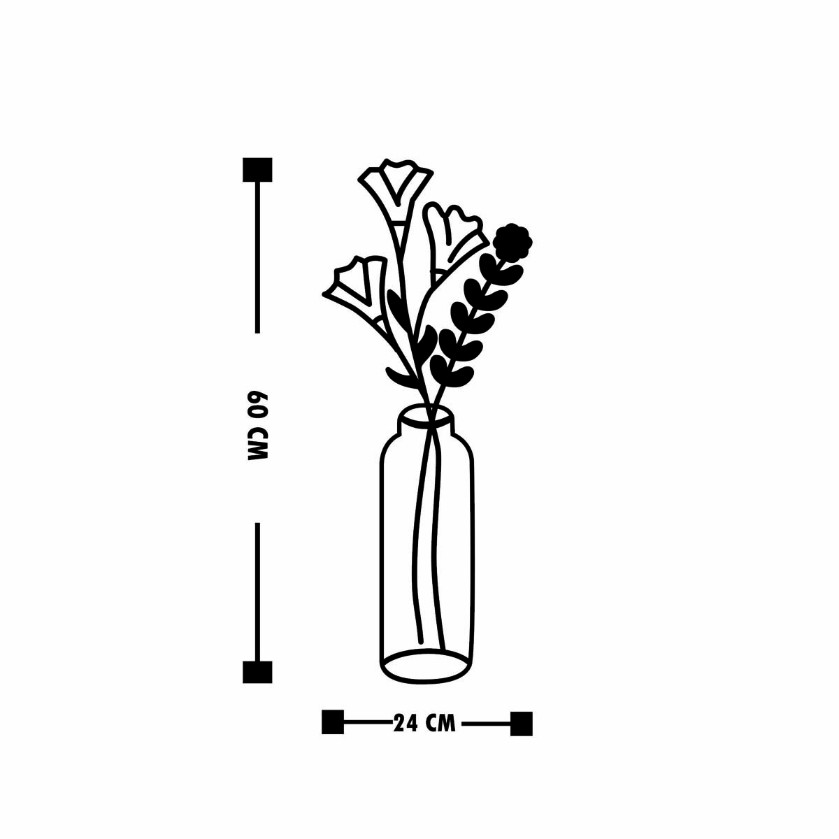 Διακοσμητικό Τοίχου (24X60) A-G Flower 891Tnl1776 Home Διακόσμηση Διακοσμητικά Spitishop