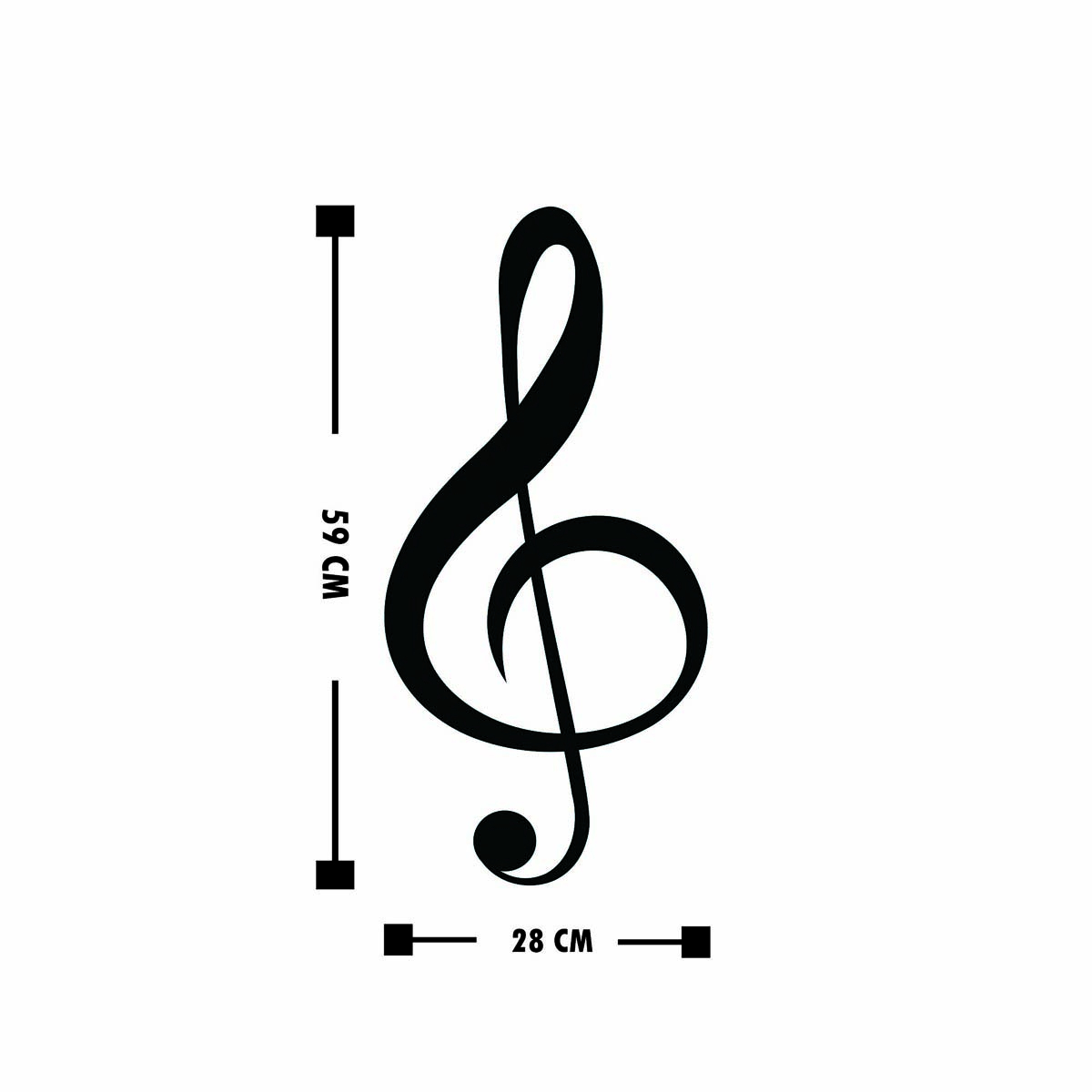Διακοσμητικό Τοίχου (28X59) A-G Treble Clef 891Tnl1783 Home Παιδικά Διακόσμηση Παιδικού Δωματίου Spitishop